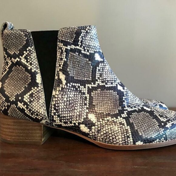 ! Madewell $198 The Carina Boot Snakeskin AE357 - Picture 3 of 5